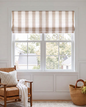 Mina Stripe Roman Shades