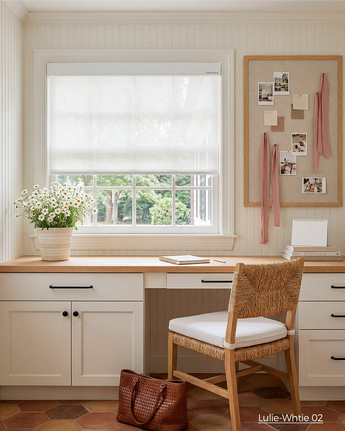 Lulie Motorized Roller Shades 40% Blackout