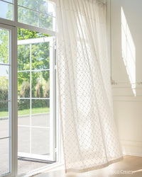 Nico Floral Embroidered Sheer Curtains