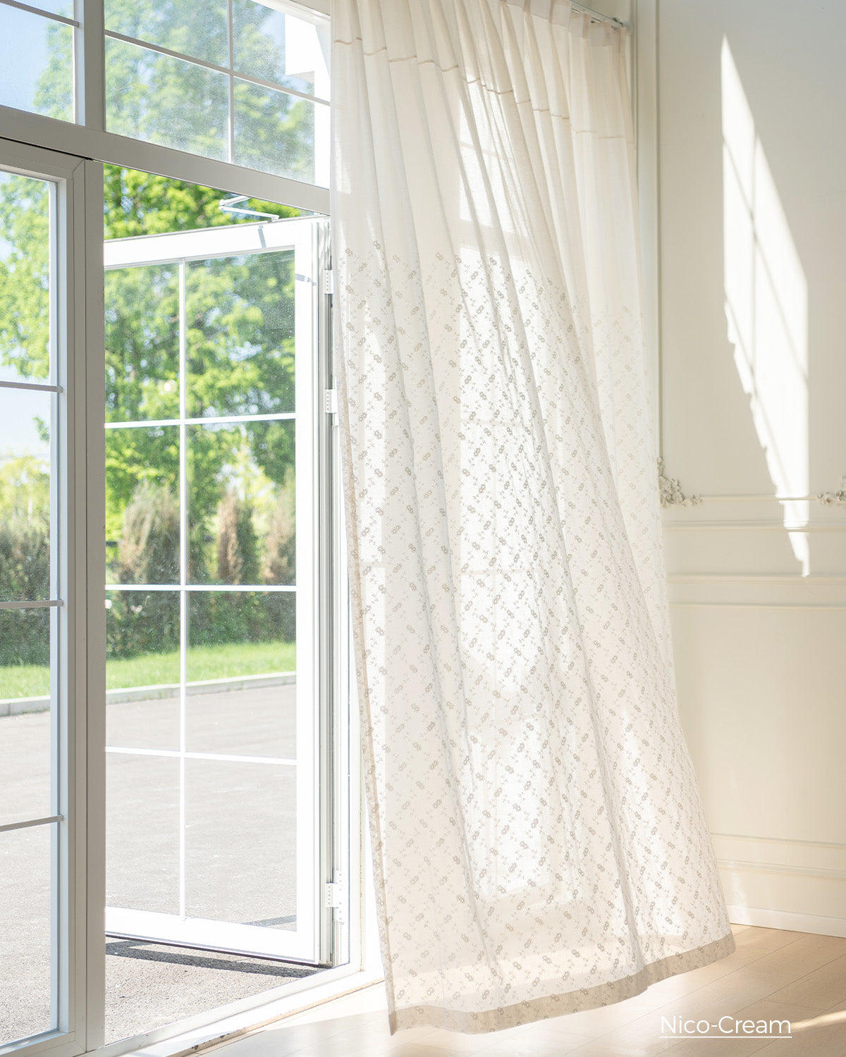 Nico Floral Embroidered Sheer Curtains