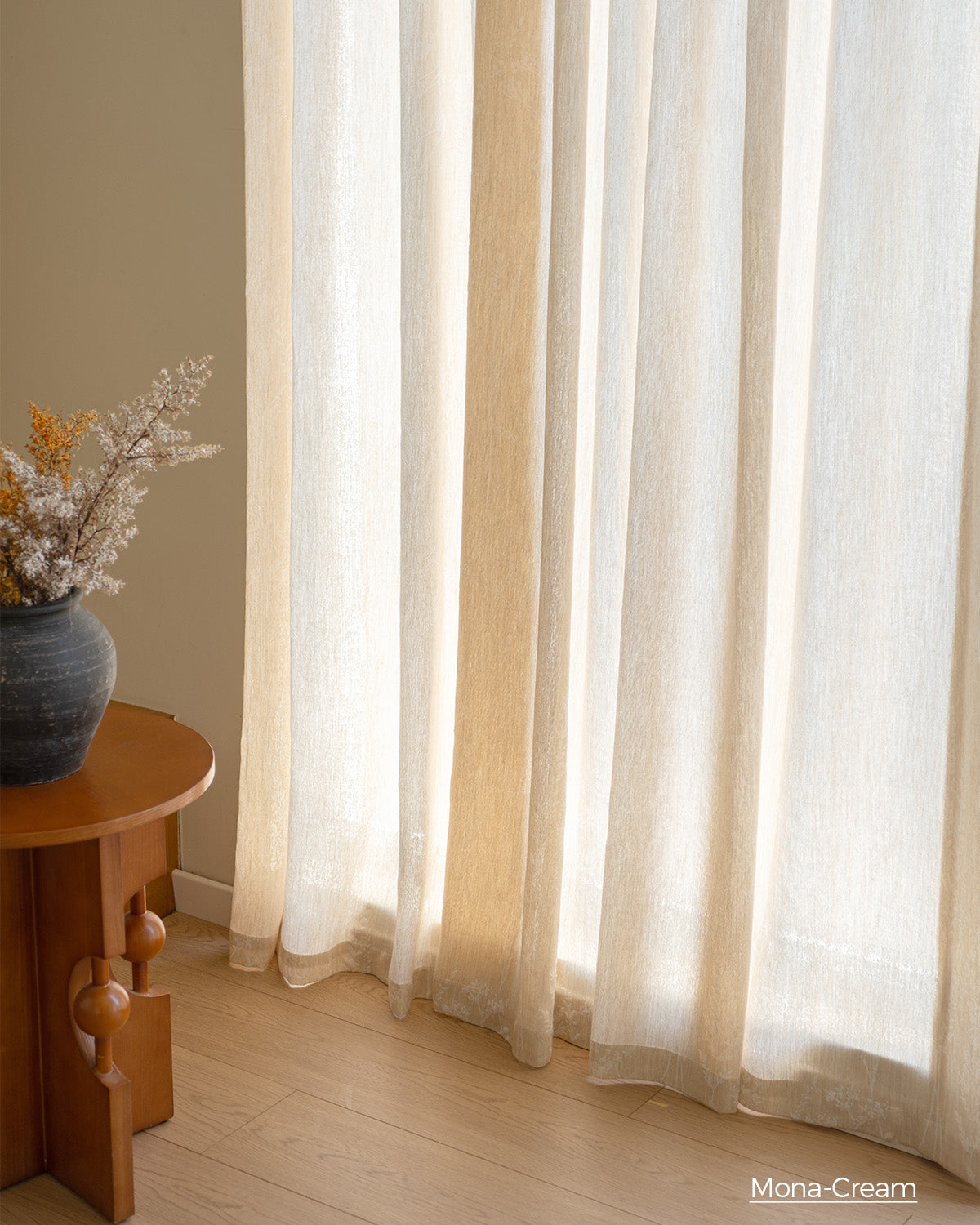 Mona Premium Jacquard Sheer Drapery