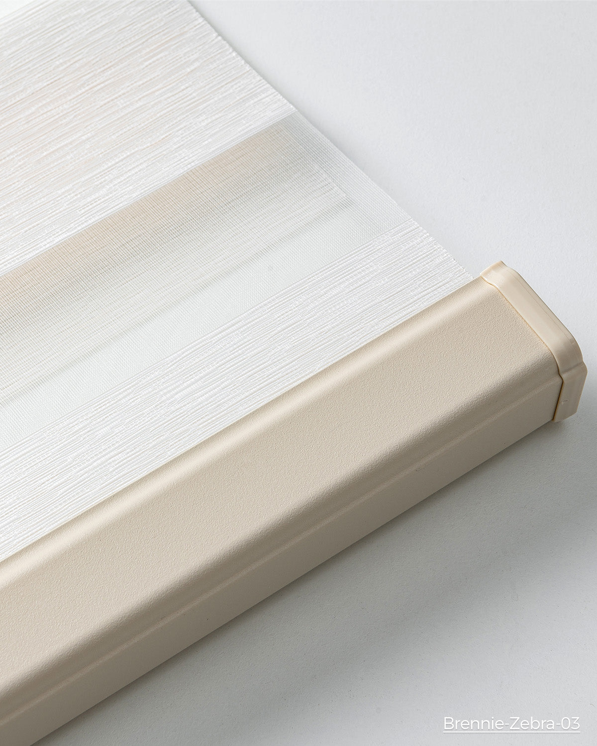 Brennie Motorized Zebra Shades Blinds 50% Blackout