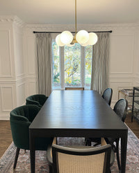 Zaria Linen Stripe Curtains – Pinch Pleat Light Filtering with Privacy