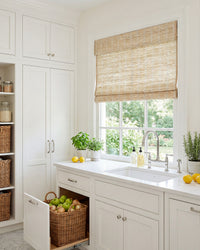 Loom Handwoven Natural Ramie Bamboo Shade