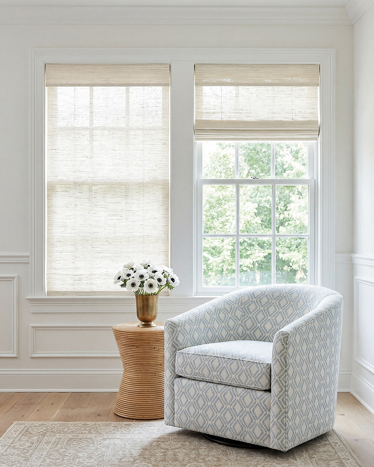 Airsheer Handwoven Natural Ramie Bamboo Shade