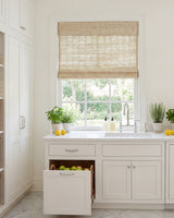 Loom Handwoven Natural Ramie Bamboo Shade