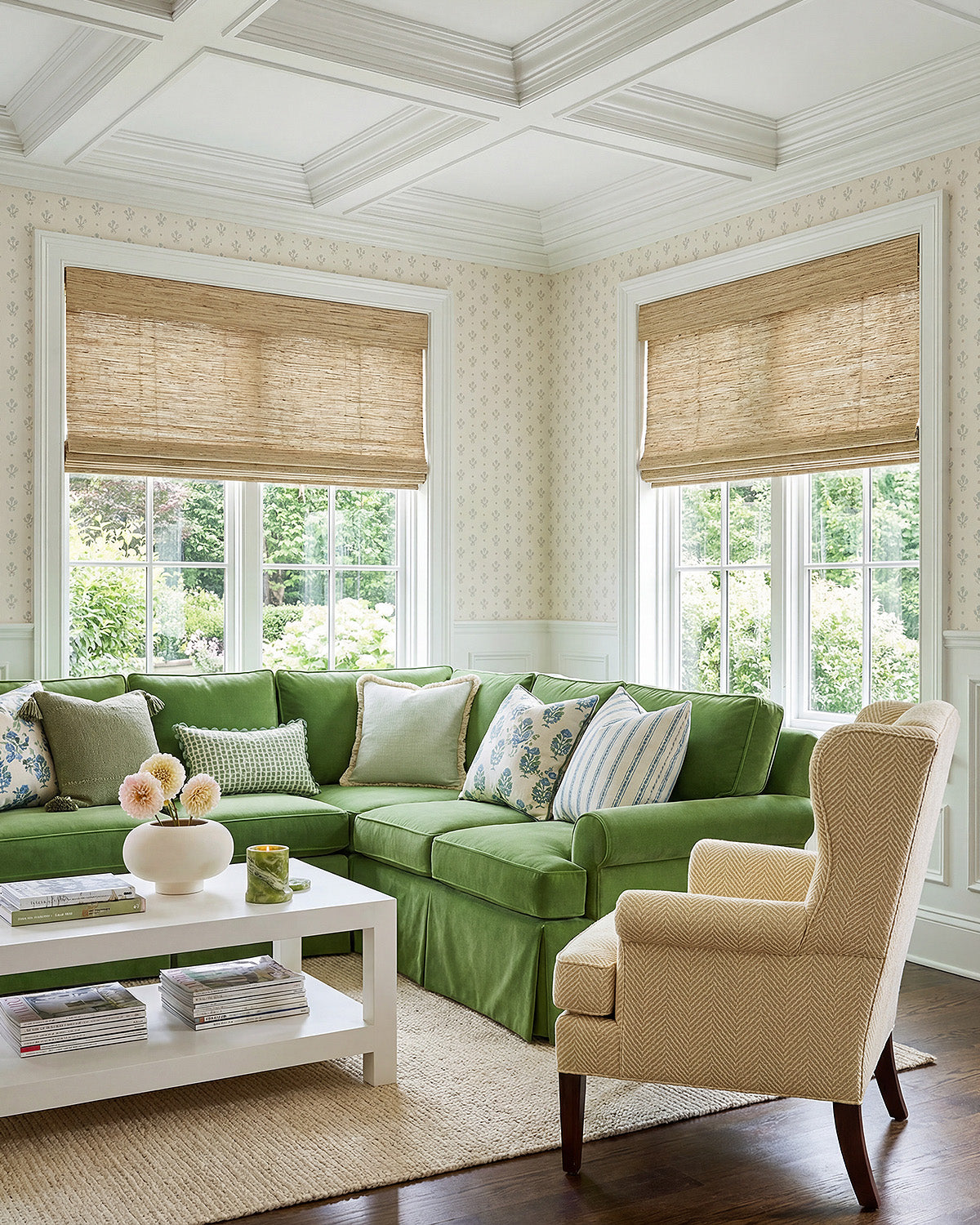 Lois Handwoven Natural Ramie Bamboo Shade