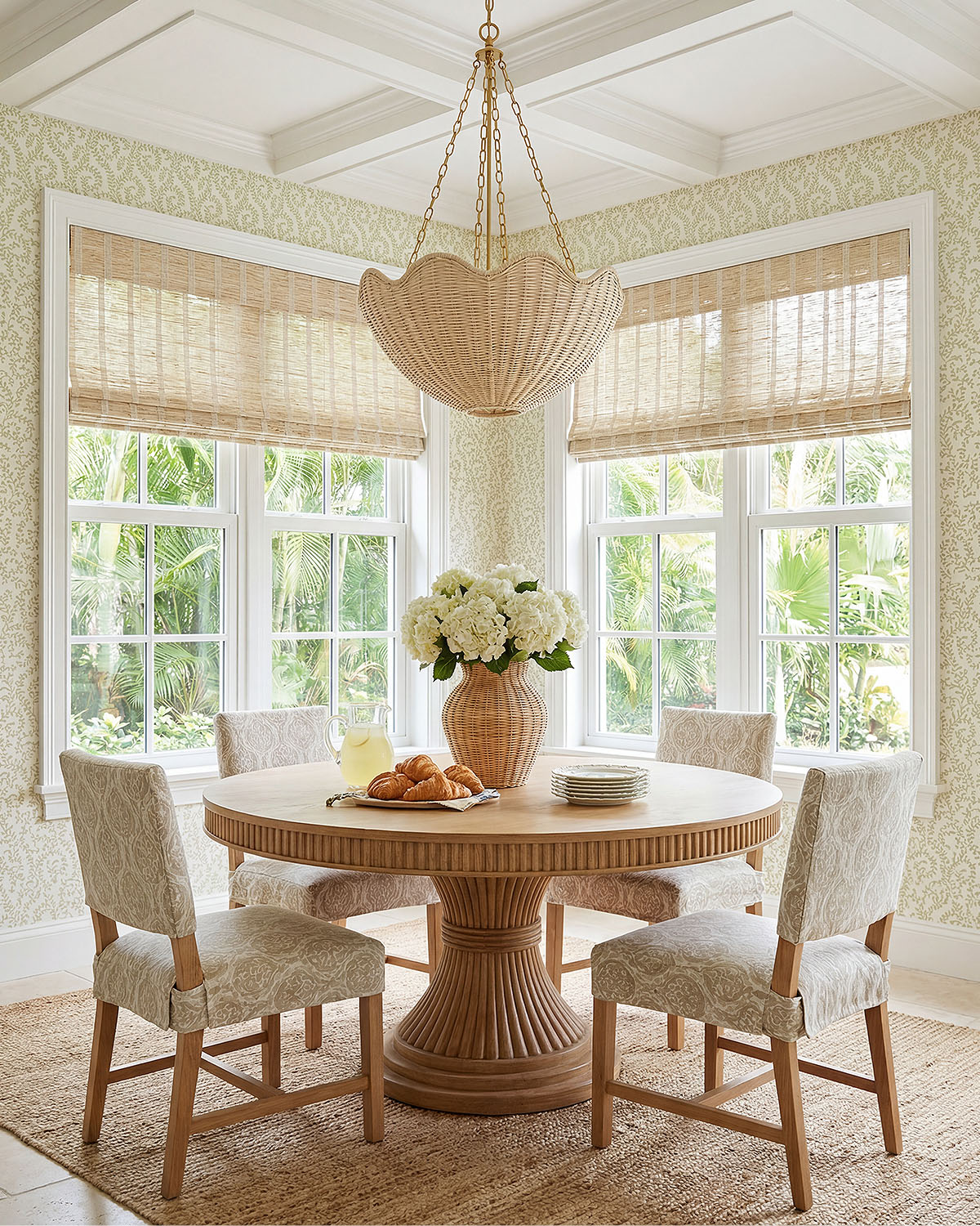 Loom Handwoven Natural Ramie Bamboo Shade