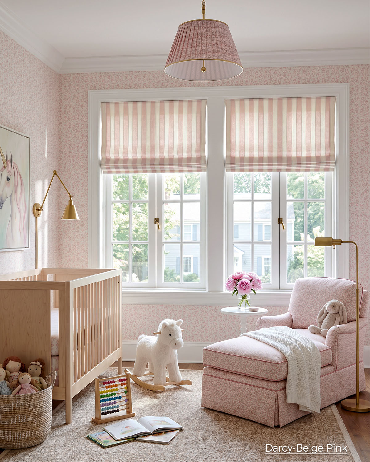 Darcy Custom Motorized Roman Shades