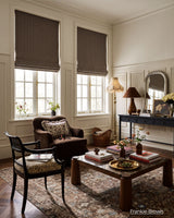 Frankie Plaid Pattern Motorized Roman Shades & Blinds