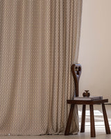 Solan Jacquard Pinch Pleated Custom Curtain