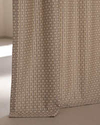 Solan Jacquard Pinch Pleated Custom Curtain