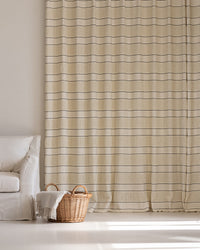 Ivy Woven Fringe Pattern Pinch Pleated Curtains