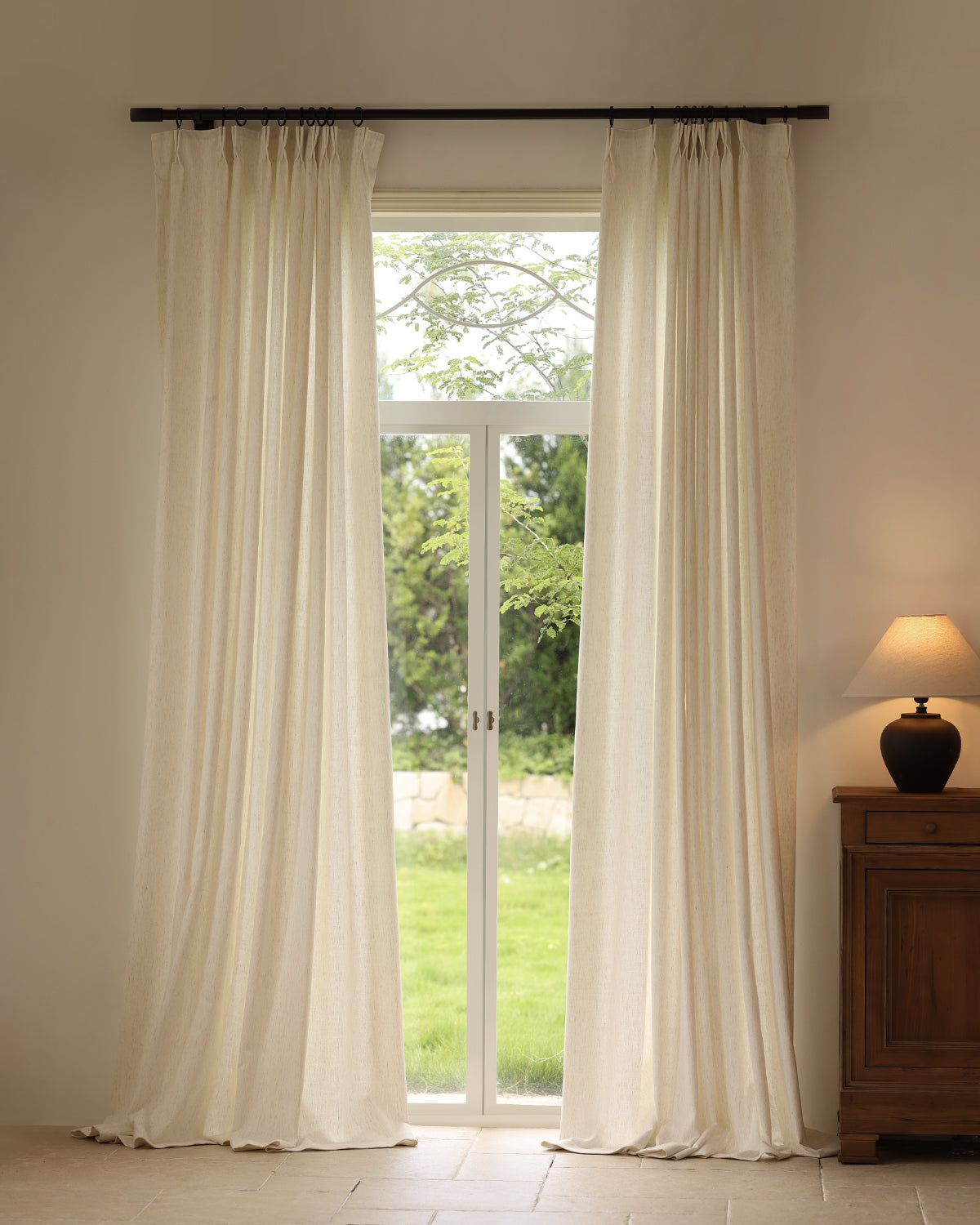 Zenlinen™ Custom Curtains Pleated