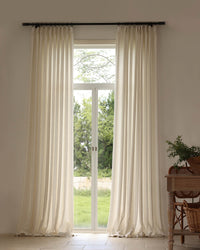 Willow Linen Pinstripe Curtains