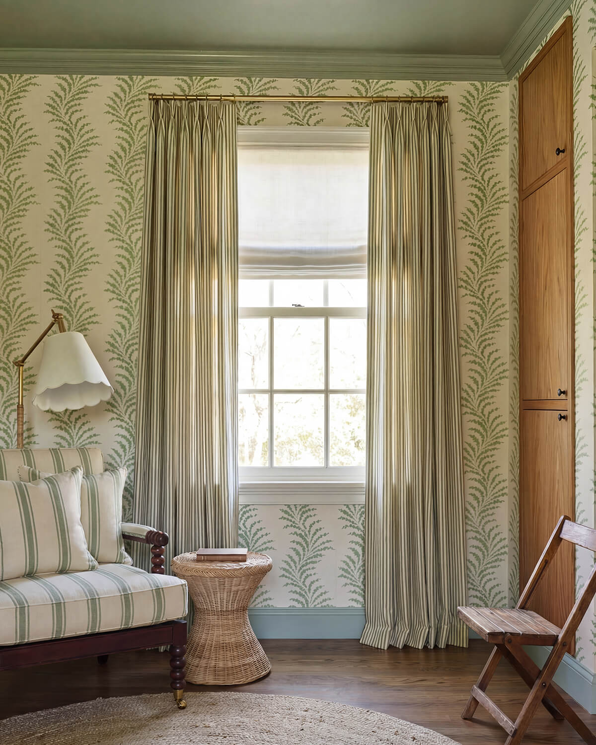 Zaria Stripe Linen Blend Light Blocking Curtains