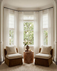 Patti Cotton Blend Fine Slub Sheer Curtains