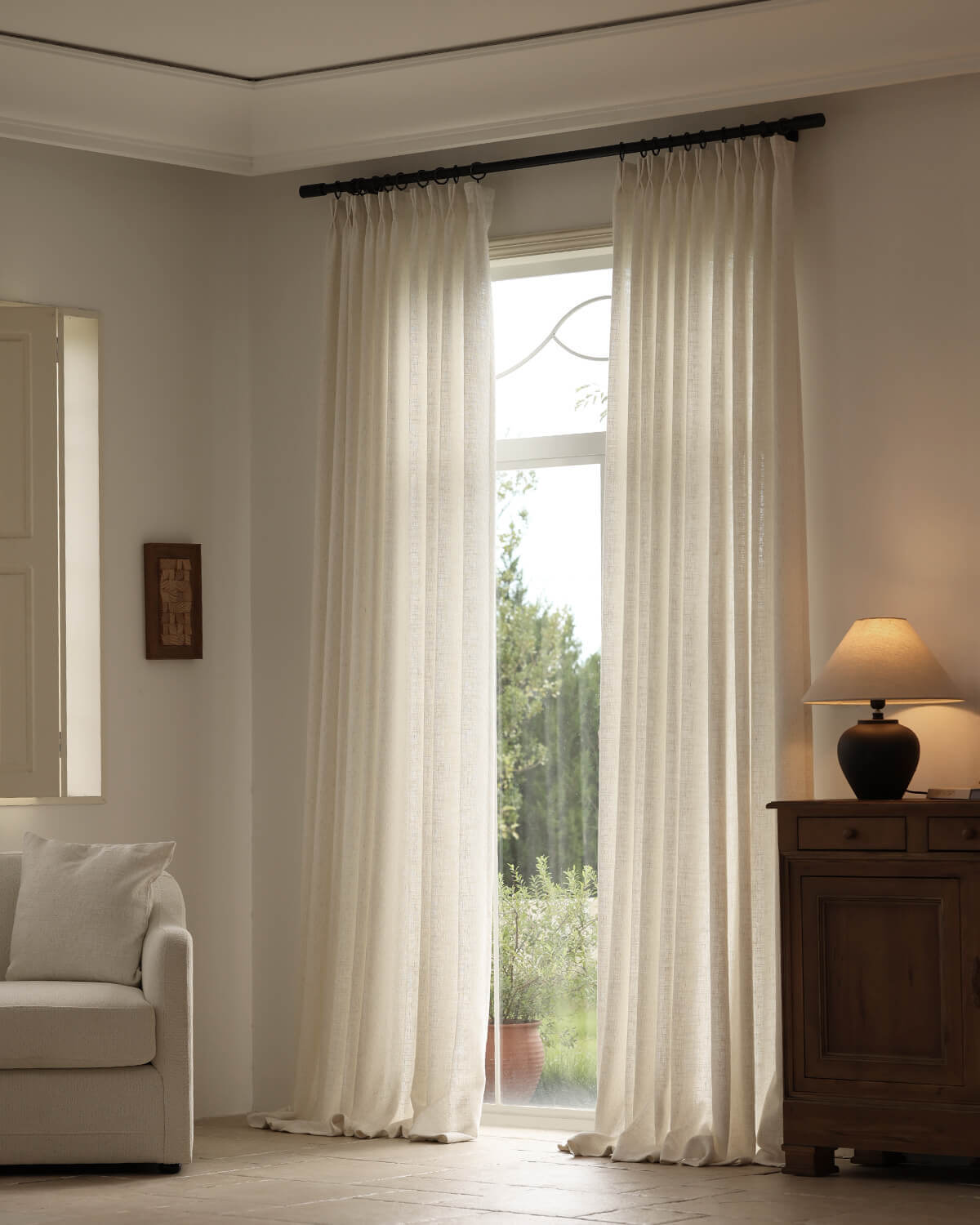 Alma Linen Natural Texture Drape