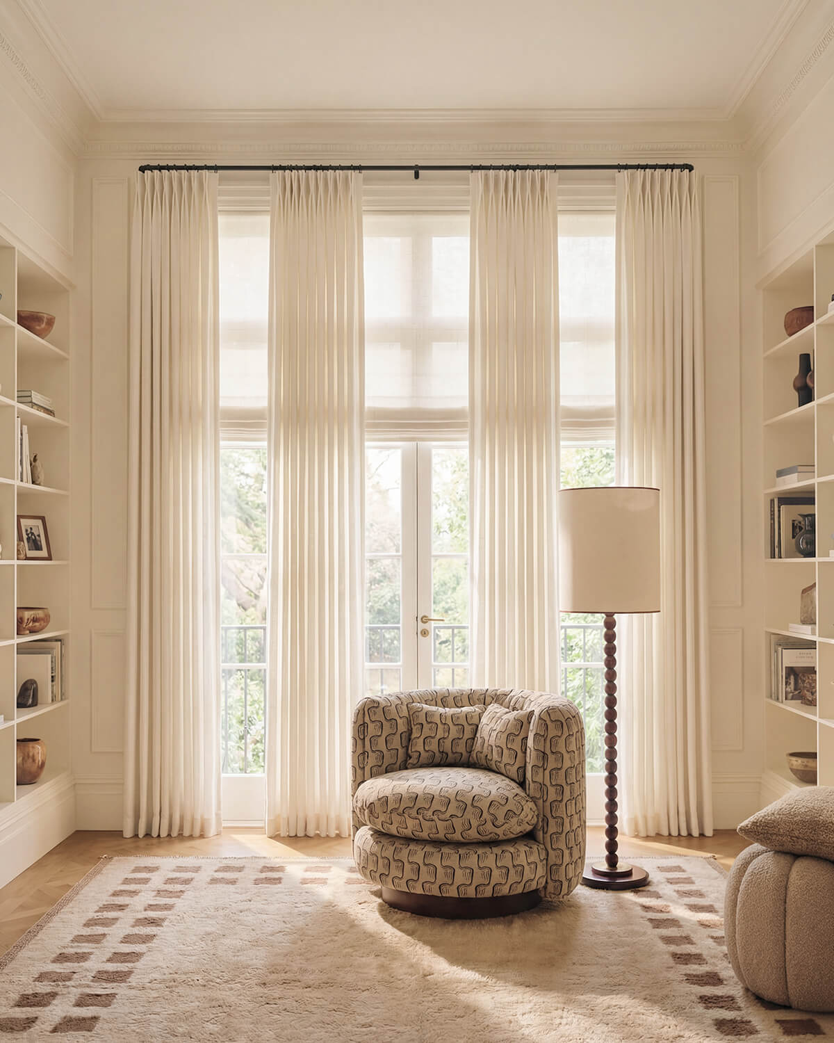 Lumi Neutral Linen Blend Curtains for Living Room & Dining Room