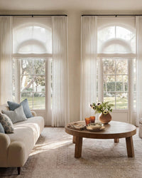 Juniper Linen Blend Coarse Slub Sheer Curtains