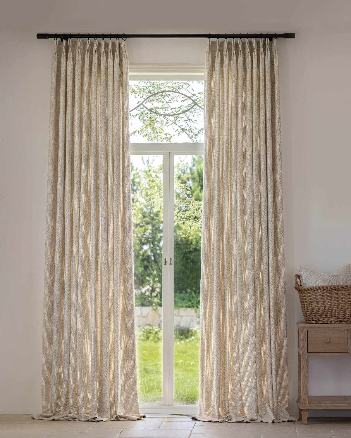 Margot Imitation Hand-Weaving Pleated Drape