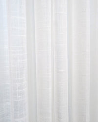 Aura Linen Blend Slub Weave Sheer Curtains