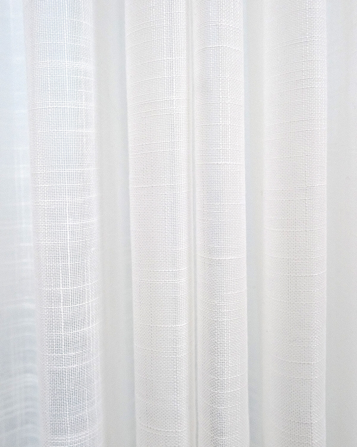Aura Linen Blend Slub Weave Sheer Curtains