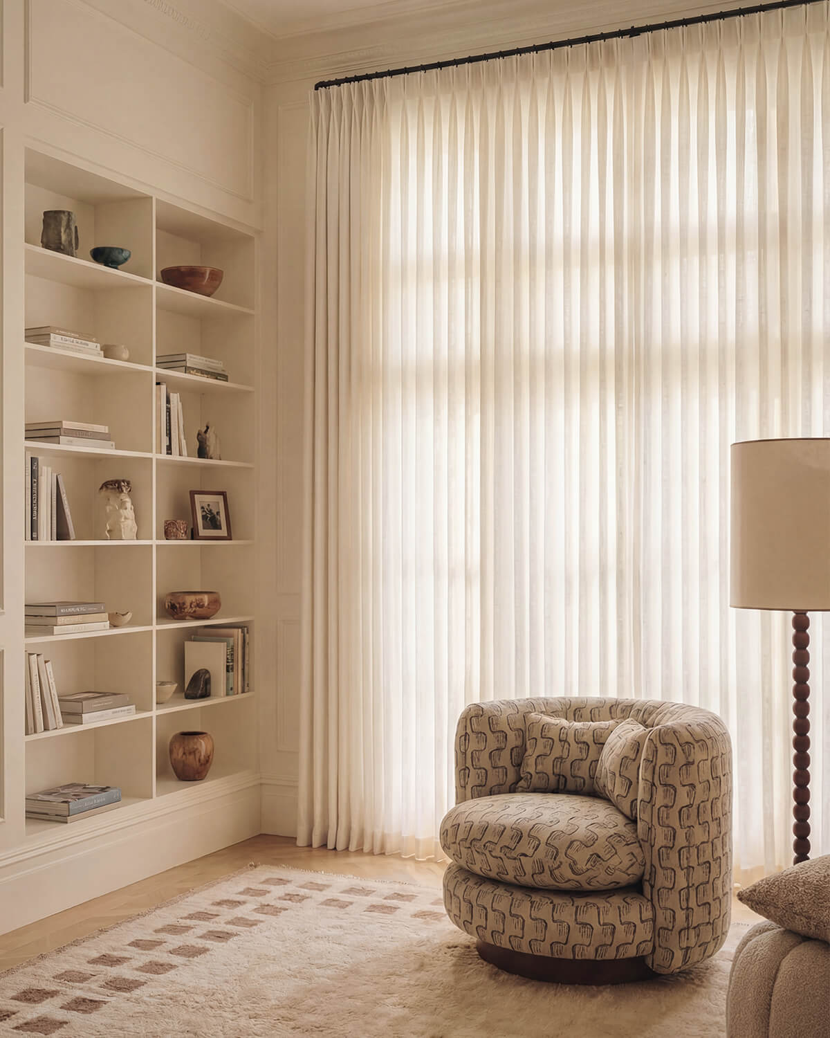 Lumi Neutral Linen Blend Curtains for Living Room & Dining Room