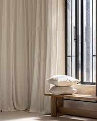 Willow Linen Pinstripe Curtains