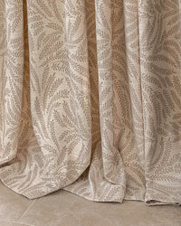 Mila Leaf Pattern Pinch Pleated Drape