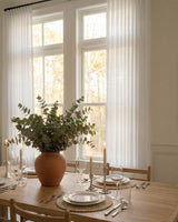 Aura Linen Blend Slub Weave Sheer Curtains