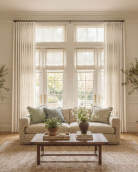 Lumi Neutral Linen Blend Curtains for Living Room & Dining Room