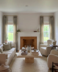 Zaria Stripe Linen Blend Light Blocking Curtains