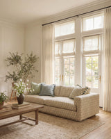 Lumi Neutral Linen Blend Curtains for Living Room & Dining Room
