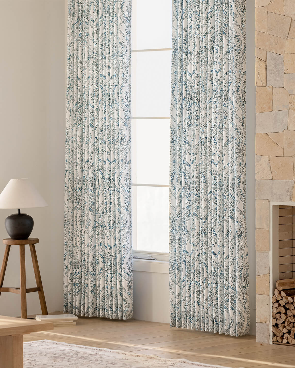 Tende Stampate Vintage in Lino Aveline