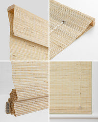 Leaf Handgewebter natürlicher Jute-Bambusrollo