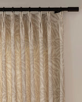 Mila Leaf Pattern Pinch Pleated Drape