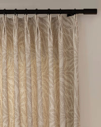 Mila Leaf Pattern Pinch Pleated Drape