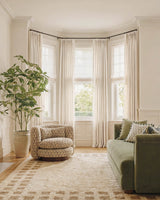 Lumi Neutral Linen Blend Curtains for Living Room & Dining Room