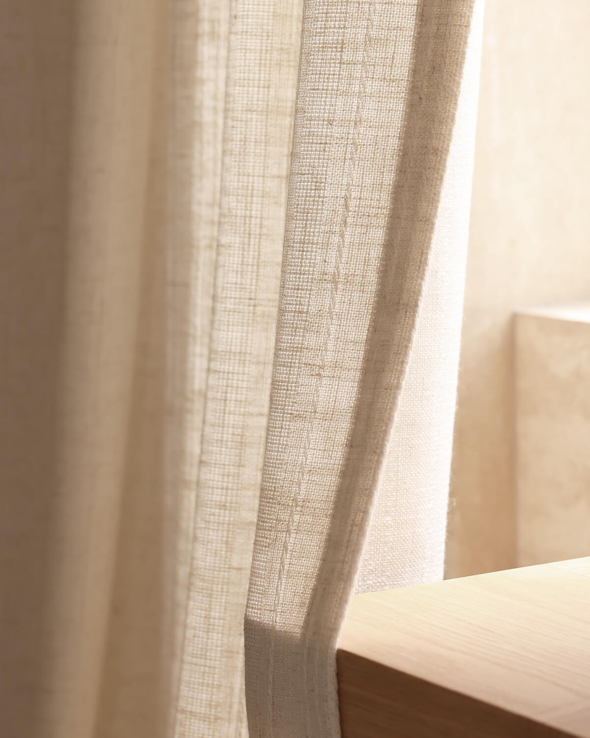 Hazel Linen Textured Curtains