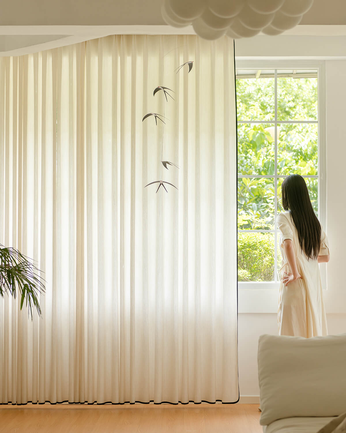 June Sheer Pinch Pleated Curtains