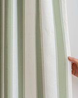 Mina Stripe Motorized Roman Shades