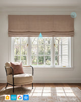 Margot Custom Motorized Roman Shades