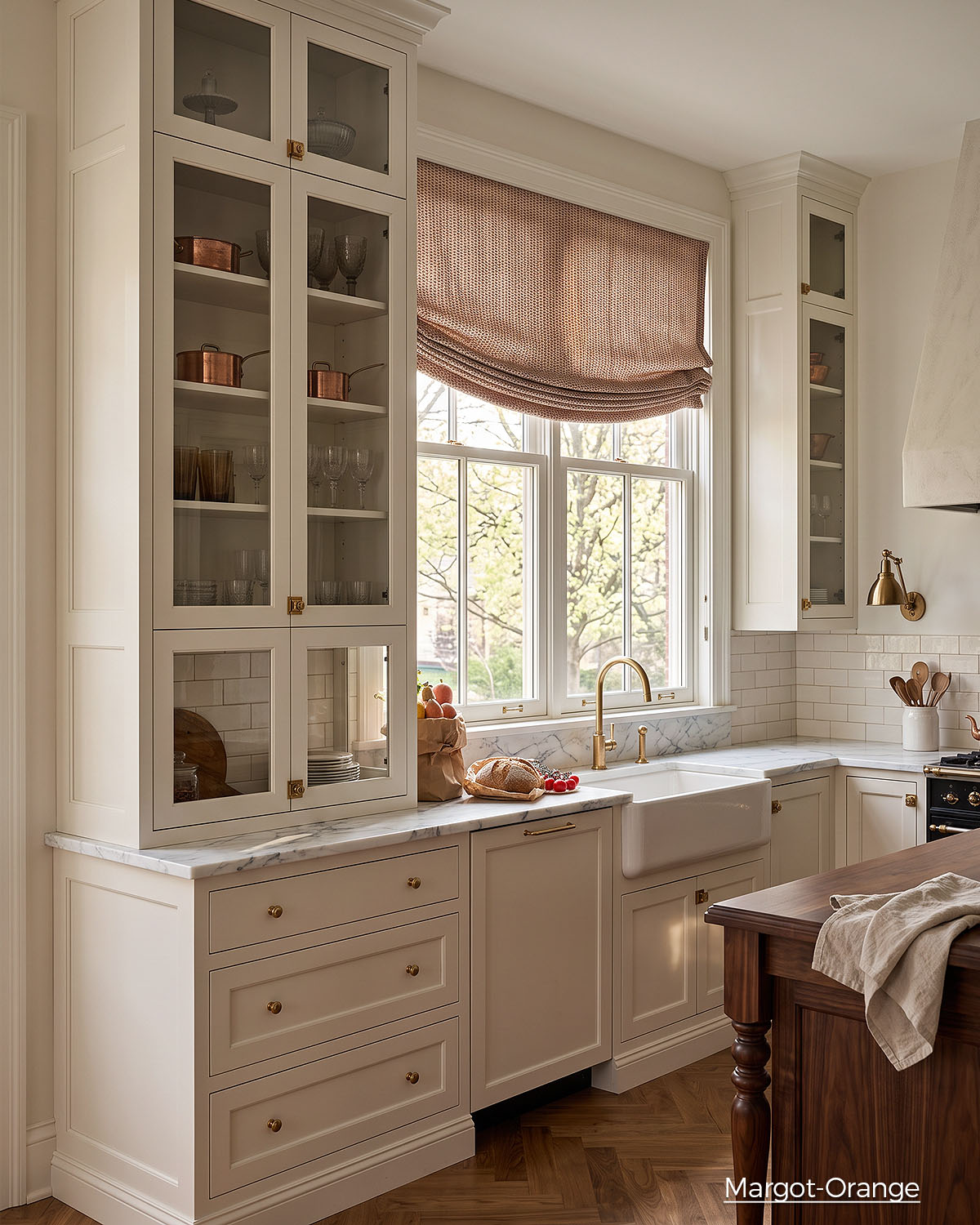 Margot Custom Motorized Roman Shades