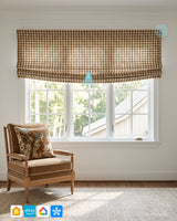 Scottish Custom Motorized Roman Shades