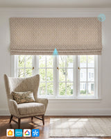 Sloan Custom Motorized Roman Shades