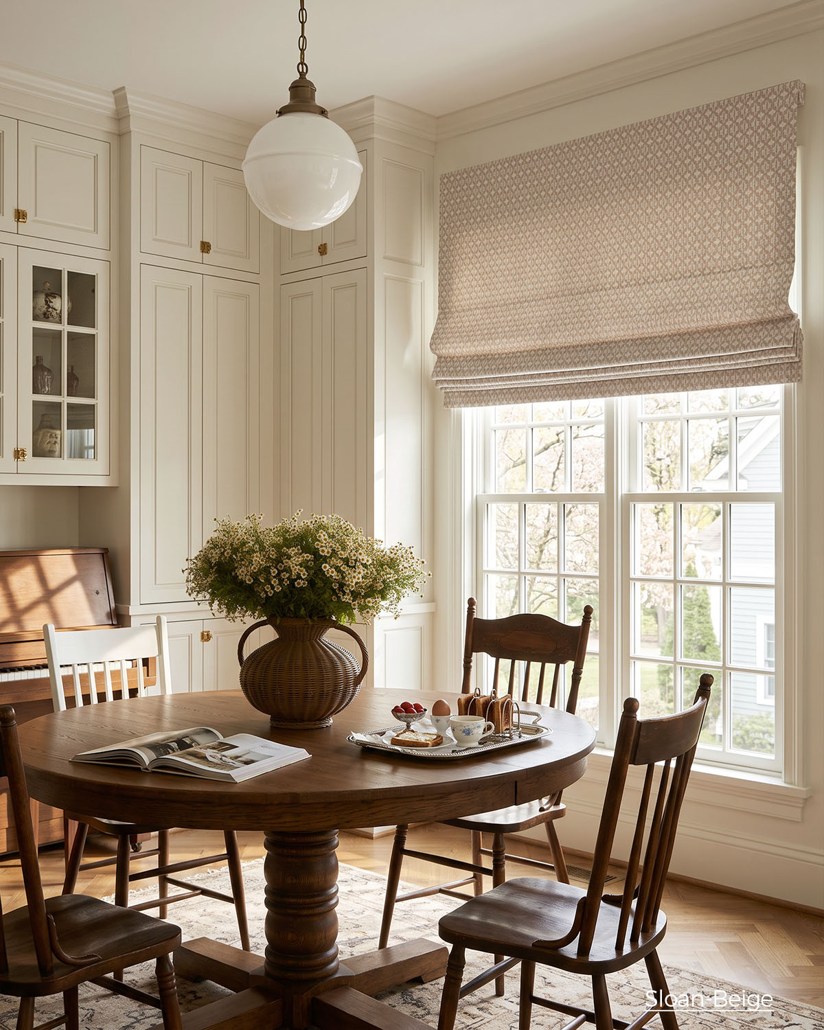Sloan Custom Motorized Roman Shades