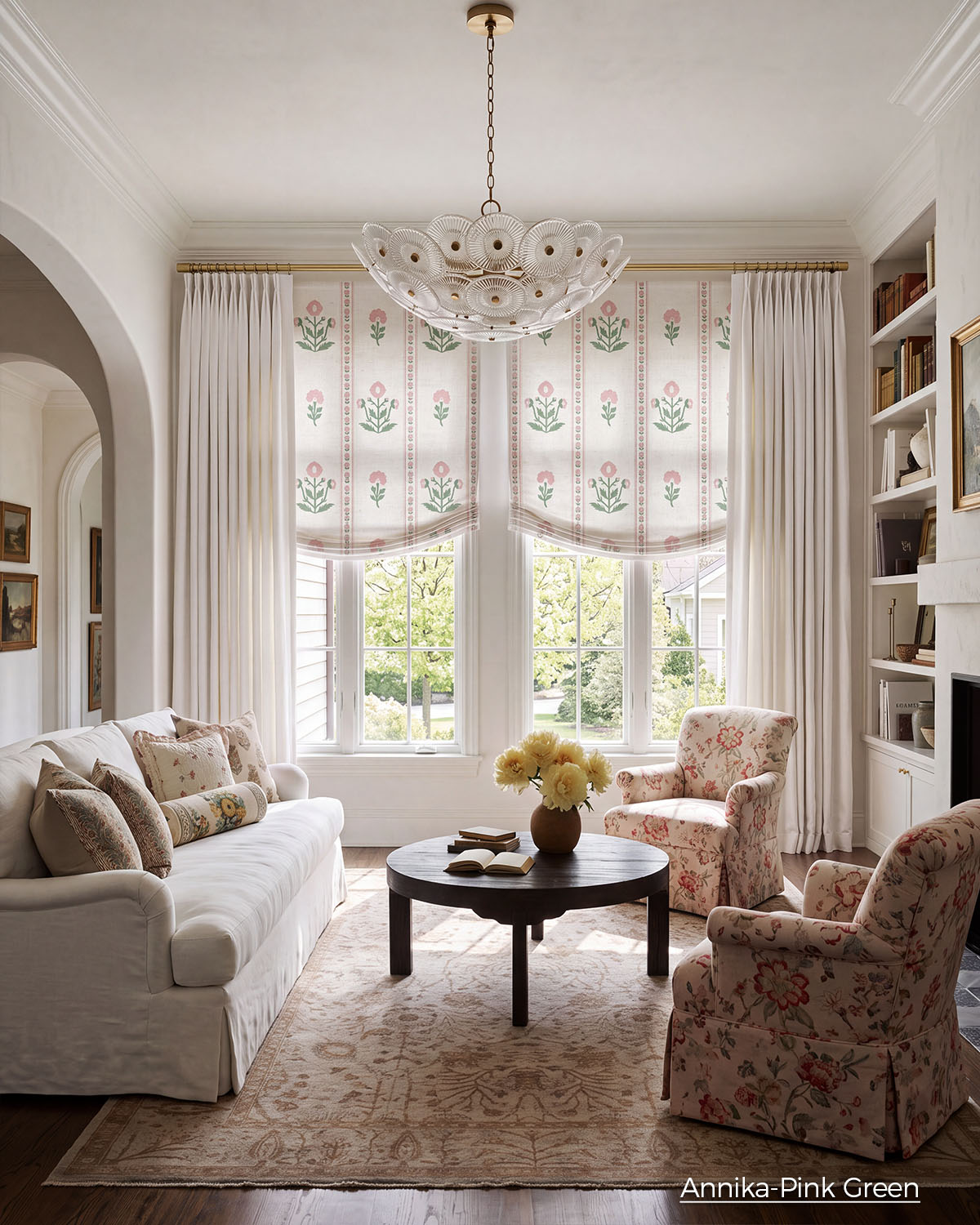 Annika Custom Motorized Roman Shades
