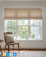 Zaria Custom Motorized Roman Shades