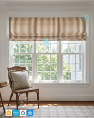 Zaria Custom Motorized Roman Shades
